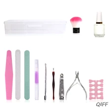 Лак для ногтей набор для ухода за лаком основы ожерелье питание масло отделка Маникюр 12 шт