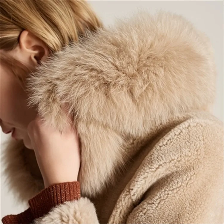  high grade hand made pure wool hooded knit women fashion zipper short cardigan sweater solid color 