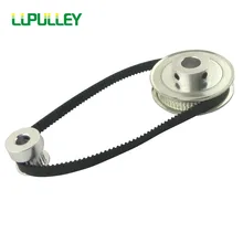LUPULLEY GT2 Timing Belt Pulley Set 2GT 20T:40T 40T:40T Reduction Synchronous Pulley Belt 280mm for CNC