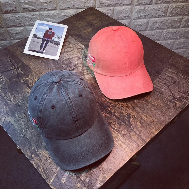 

Korean version ins hot washed baseball cap female student shade casual all-macth plate solid color hat men popular Baseball Cap