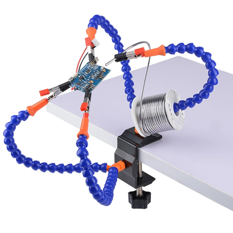 

Durable And Practical 4-Claw Multifunctional Metal Base Welding Soldering Station Aux Arms Tool For 5-50MM Thick Table Top
