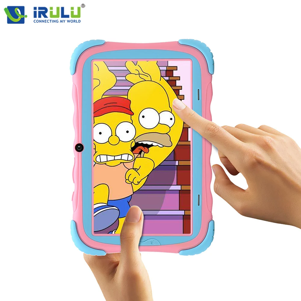 New iRULU Y5 7&quot Kids Tablet 1024*600 IPS Display Quad Core Android 7.1 OS 1G/16G Dual Camera 2800mAh Big Battery Babypad |