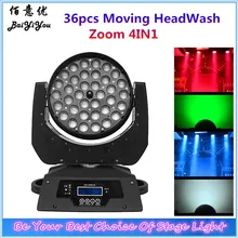 2 шт./лот Moving Head Света Zoom 36*10 W RGBW 4in1 с Dmx512 | привело перемещение головы промывочный зум свет