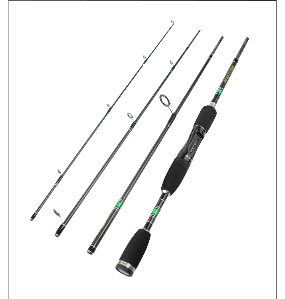 Spinpoler 1.98m Travel Fishing Rod 18-38oz, 4-12lb Medium Action Carbon Lure Fishing Pole Tackle For Fishing  (9)