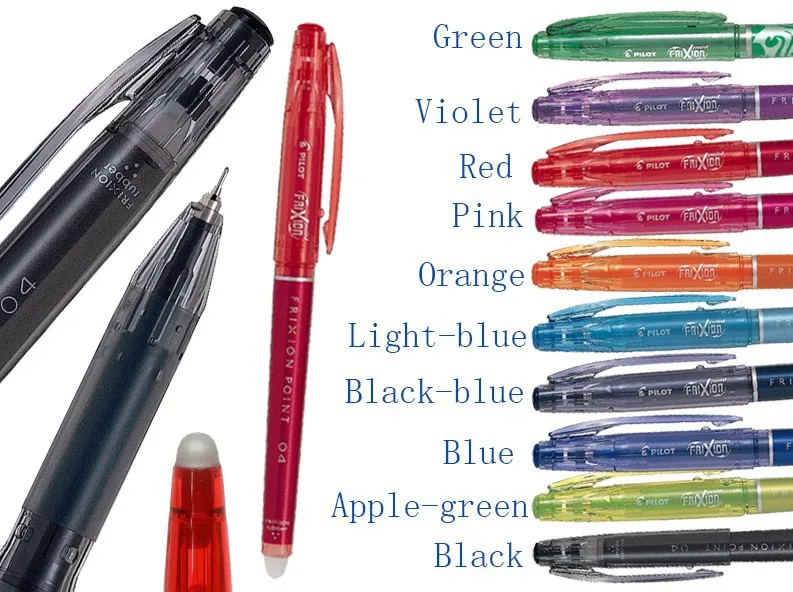 

10x Japan Pilot FRIXION 0.4 Erasable Pen 10 colors to choose LF-22P4 pen office and school stationery FREE SHIPPING