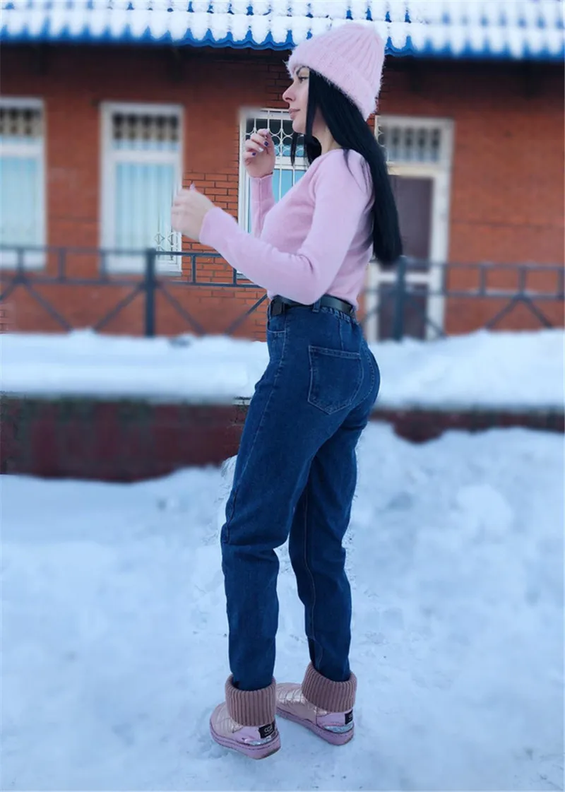 GCAROL Новая коллекция женские узкие джинсовые брюки с высокой талией High Street Boyfriend style Джинсы в 3 цветах плюс размер 26-32