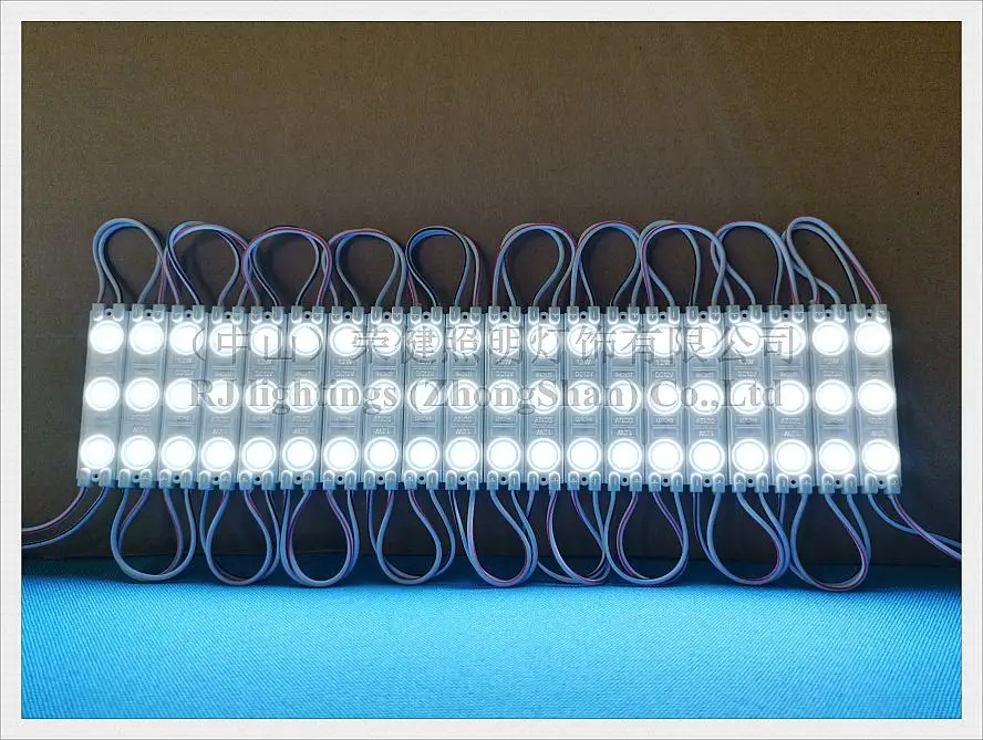 Впрыска супер светодиодный светильник Модуль DC12V 60 мм* 13 мм* 4 мм SMD 2835 3 светодиодный 1,2 Вт 140лм алюминиевая печатная плата с широкоугольным объективом IP65