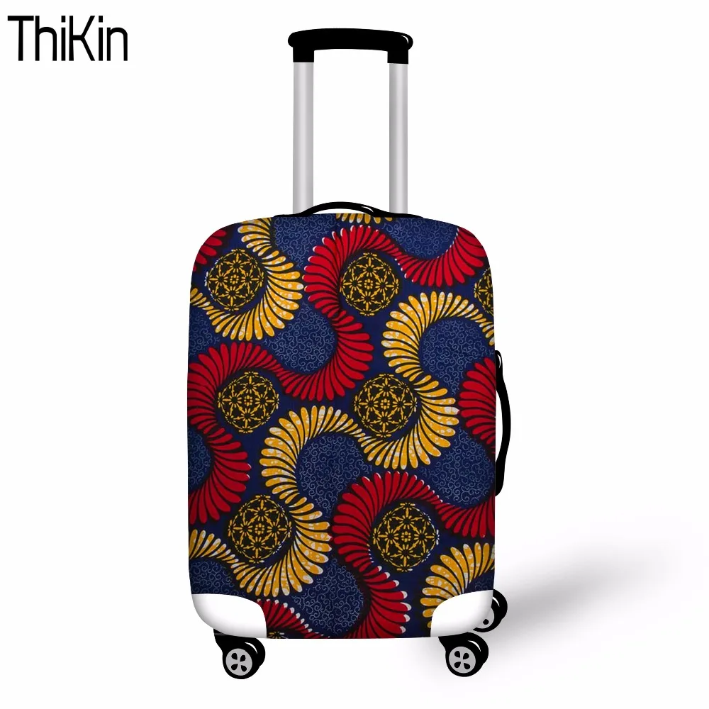 THIKIN Case Cover African Lace Fabric Travel Suitcase Protective Cover