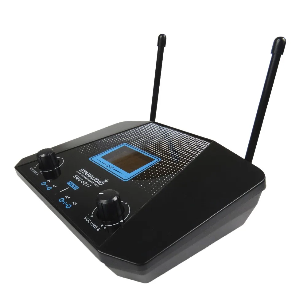 2CH UHF handheld&headset Microphone  