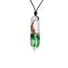 Cadena de cuerda de colores para hombre y mujer, colgante de madera y resina, Color aleatorio, regalos de joyería, 1 Uds hechos a mano nuevos ► Foto 2/6
