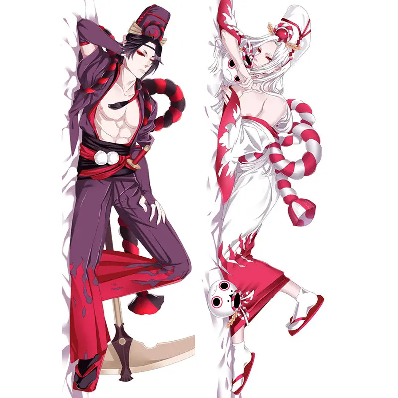 Аниме игра подушка onmyoji Чехлы Dakimakura Чехол для крутых мальчиков 3D двухстороннее постельное белье обнимающее тело Чехол для подушки по индивидуальному заказу OL02A - Цвет: Polyester