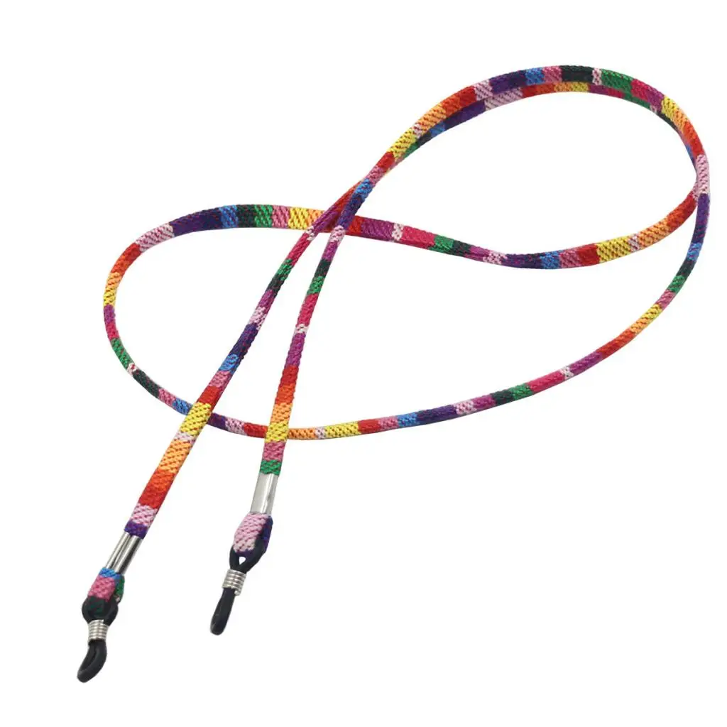 12 шт. цепочка для очков в стиле бохо, шнуры, цветная хлопковая веревка, держатель для солнцезащитных очков, цепочка для очков для женщин и девушек