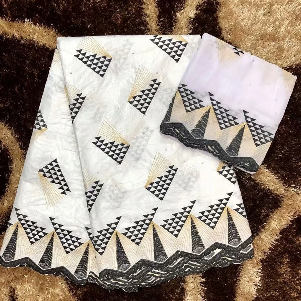 

Bazin Riche Getzner 2019 Mesh Lace Pattern Embroidered Guipure African Bazin Riche Getzner Brode Bazin Brode