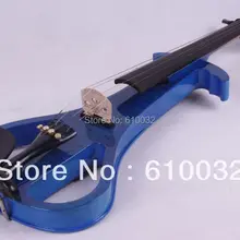 4/4 электрическая скрипка из цельного дерева 3-11# синий цвет 4 струны