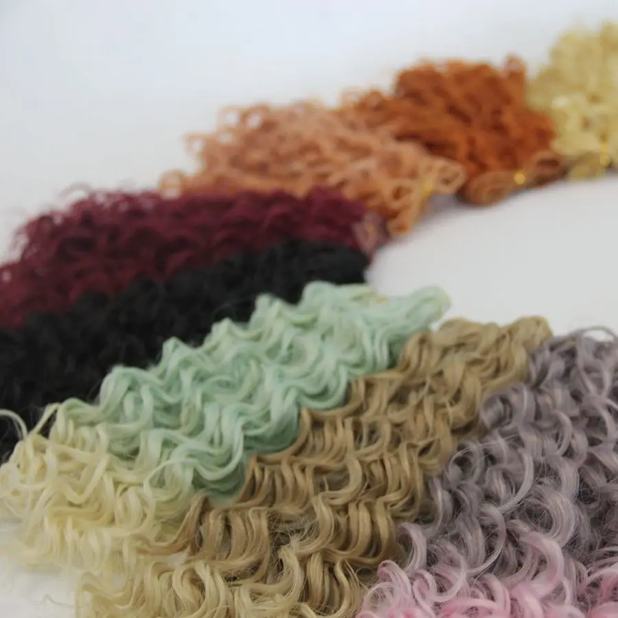 

New Fashion Doll Accessories Curly 20CM*100CM BJD Wig For Dolls Synthetic Color Tresses Suit American Doll Handmade BJD Hair
