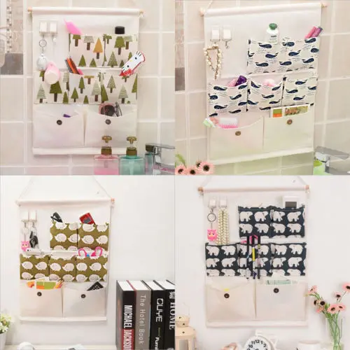 

New 8 Pockets Closet Door Wall Hanging Organizer Storage Bag Pouch Stuff Holder