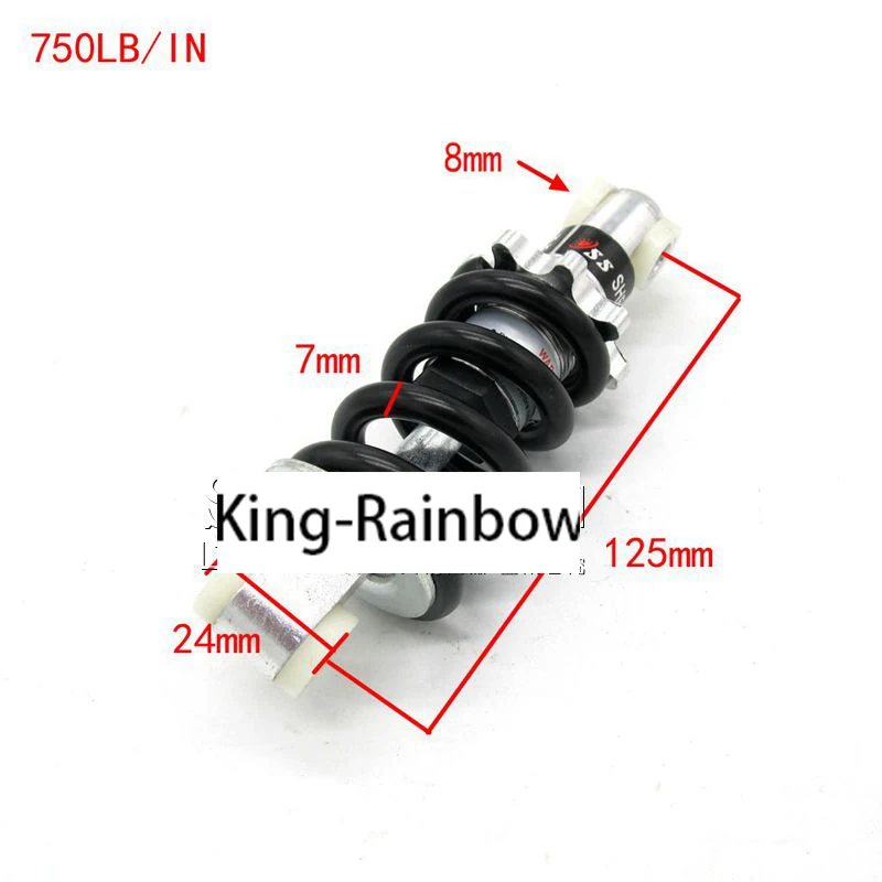 1 шт. 1200LB/в 750LB 650LB воздушный амортизатор мотоцикла задняя подвеска для 47cc 49cc мотороллер ATV Quad