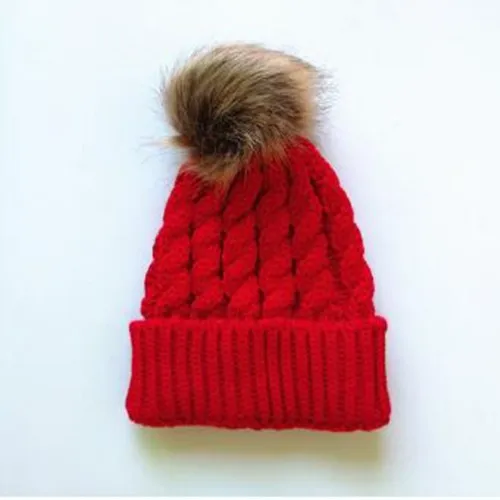 Детский пуховик для новорожденных хлопковые пальто для девочек шапка из искусственного меха, куртки верхняя одежда с капюшоном новая зимняя теплая одежда для малышей 0-3 лет - Цвет: hat  as the picture