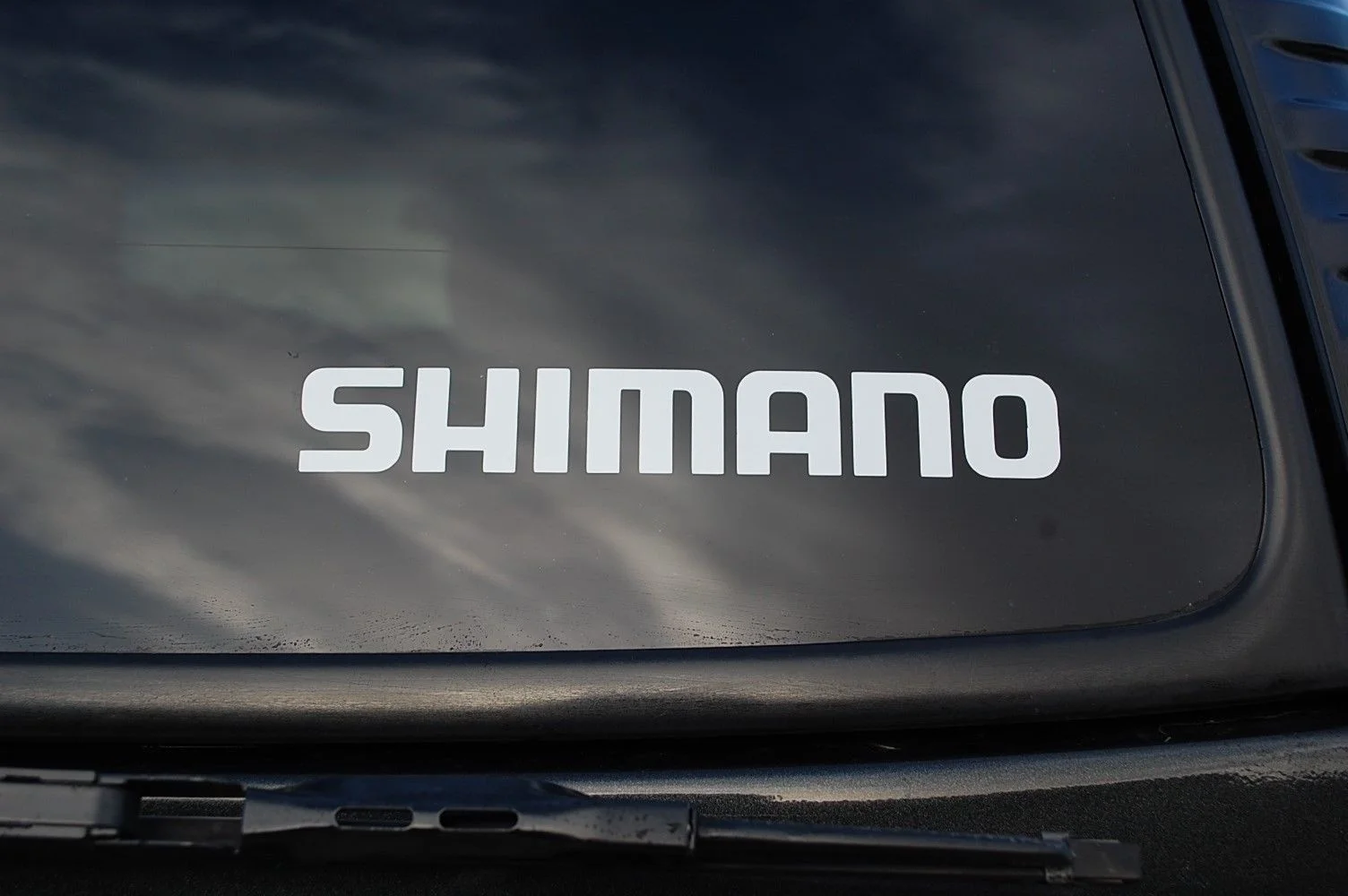 Рыбалка наклейка виниловая наклейка SHIMANO наружное окно 15 см