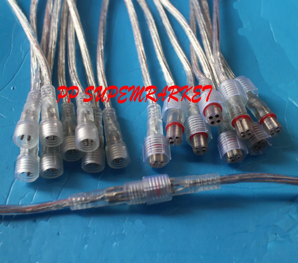 

2pin 3pin 4pin Mini Waterproof LED Strip Connector Cable Male Female IP66