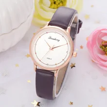 Высокое качество для женщин часы кожаный ремешок кварцевые часы-браслет для женское платье женские наручные часы женские часы Reloj Mujer