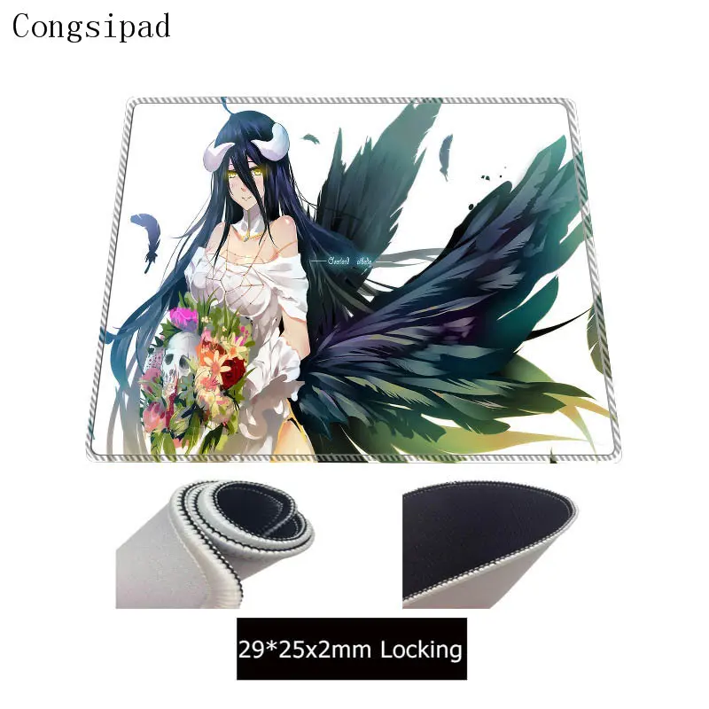 Congsipad Overlord аниме большой игровой коврик для мыши ПК компьютер геймер Коврик