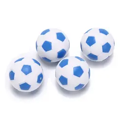 Белый резиновый футбольный мини-футбольный мяч 4 шт 32 мм настольный футбол мяч круглый Indoor игровой автомат Запчасти синий Футбол