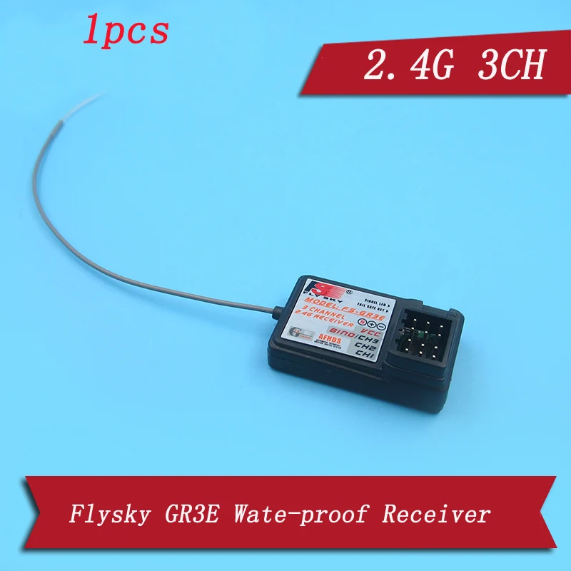 

1pcs Flysky GR3E Wate-proof Receiver 3CH 2.4G FS-GR3E Water Proof Receiving Module for RC Cars/Boats FS/GT2/GT3/GT3B Tranemitter