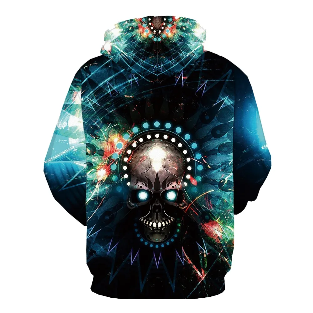 3d Hoodies Skull Sweatshirts men Graffiti Sweatshirt Printed Psychedelic Hoodie Print Space Hooded Casual Psychedelic Hoody Anim