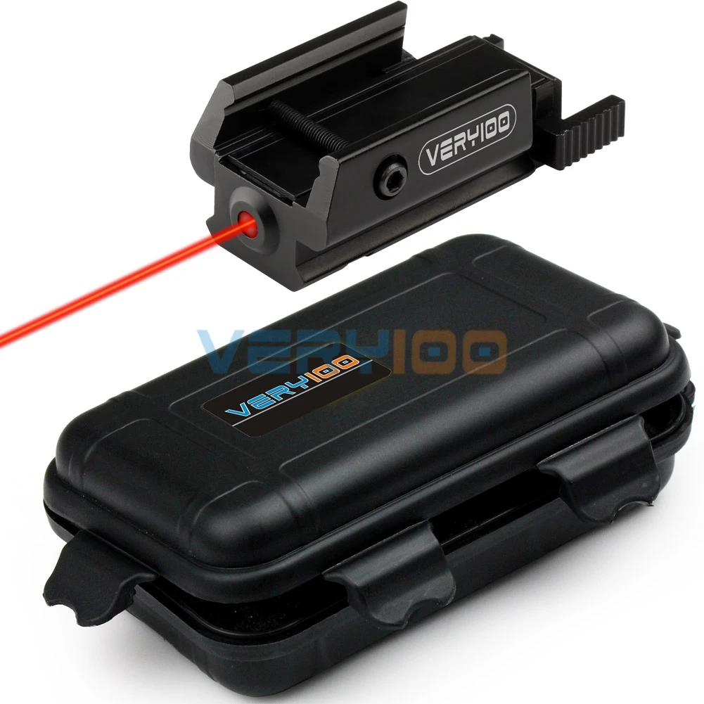 

VERY100 Red Dot Laser Sight Fit 20mm or 21mm Tactical picatinny Weaver Rail Mount Pistol Gun