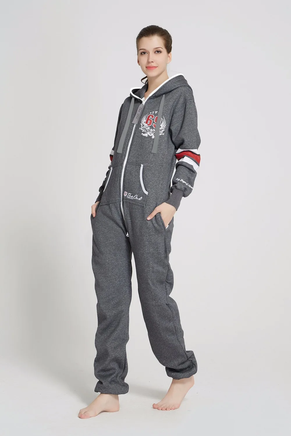 

Piece Of Norway Print Onesie All In The One Hoody Fleece Romper Army Unisex Jumpsuit