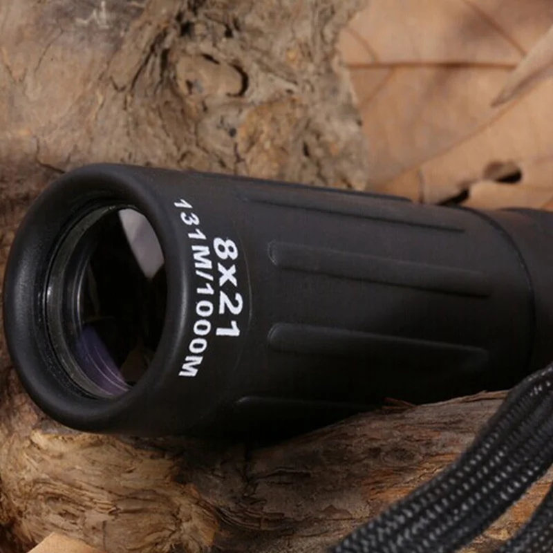 10X25 أو 8X21 البسيطة ناظور أحادي العين للرؤية الليلية تلسكوب مناظير التركيز الأخضر فيلم البصرية للصيد السياحة نطاق