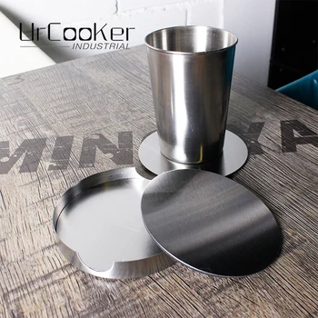 

6Pcs Tea Mat Stainless Steel Non-Slip Insulation Pad Coaster Wine Glass Beer Mat for Bar Tools