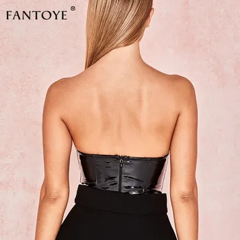 PU Leather Sexy Backless Playsuit 3
