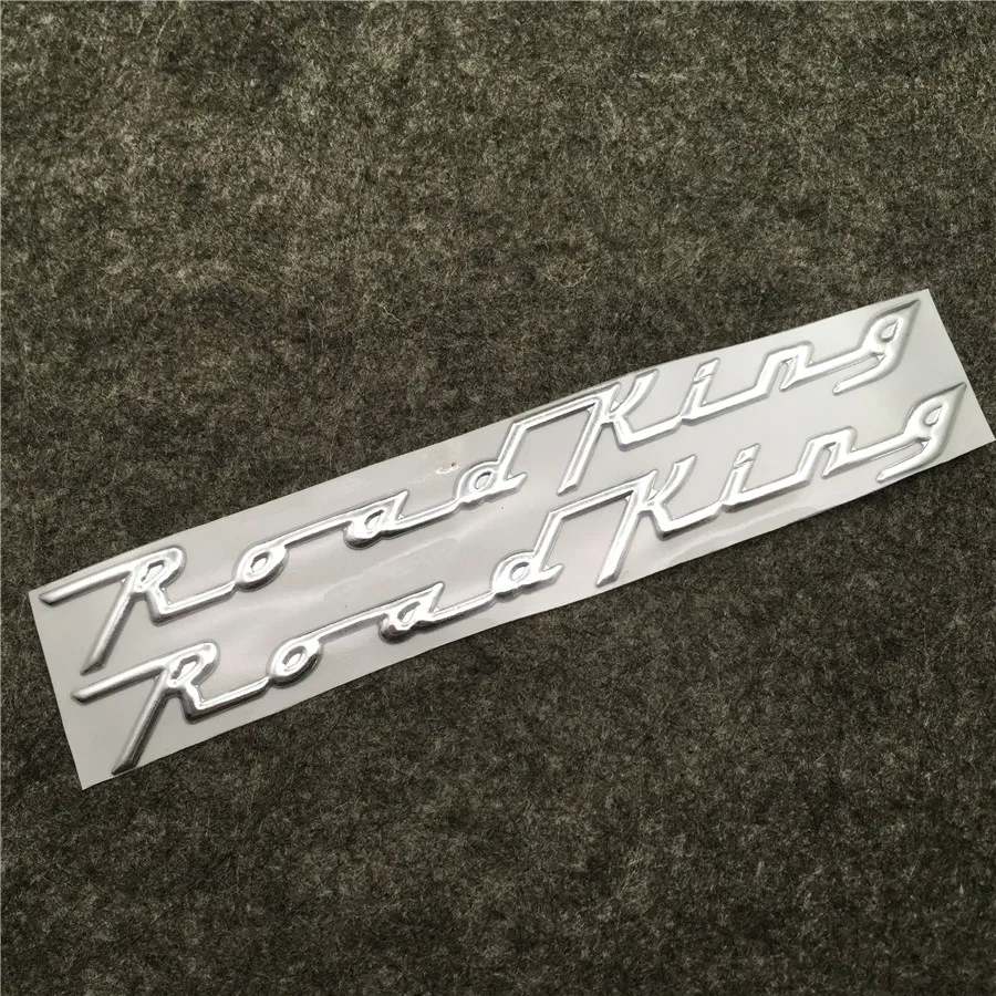 Yecnecty For Harley Davidson Road King 3D Chrome Motorcycle Decals