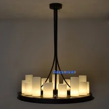 Американский кантри Свечи круглый Droplight Европейской романтической Открытый Подвесные Светильники светильник домой Освещение в помещении фойе Обеденная Лампы для мотоциклов