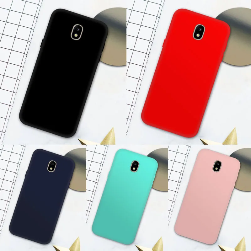 

Geruide For Samsung J7 J3 J5 2017 EU Case Cover Soft Silicone TPU Cover For Galaxy J330 J530 J730 J7pro case Candy matte shell
