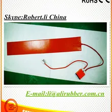 700 Вт 220 В 900*200*1,5 мм Гибкая силиконовая резина нагревательная полоса клейкая 1 сторона с ED330L цифровой термостат на wire1000mm свинец