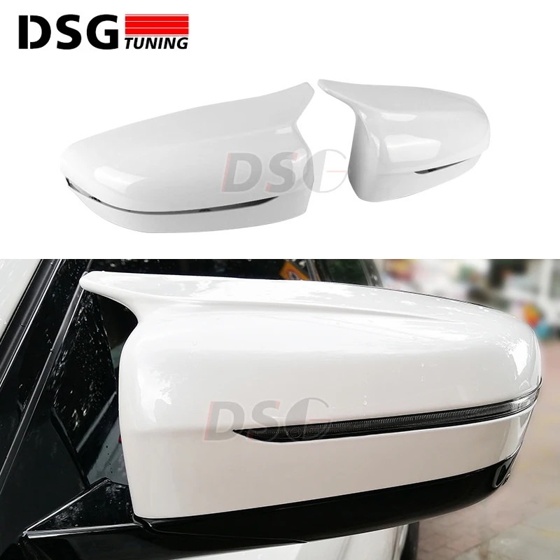 

New Replacement ABS Side Mirror Cover For BMW 5 Series G30 G31 M look Left Hand Driver Only White Color