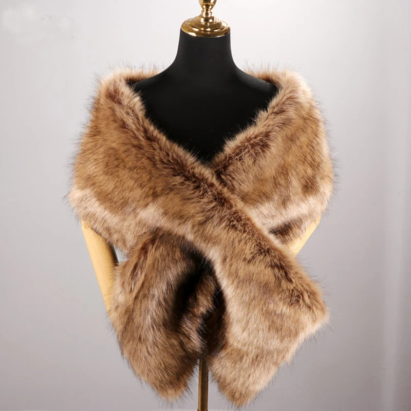 

ZADORIN High Quality Luxury Faux Fur Cape Women Winter Warm Faux Fur Coat White Ponchos Wedding Evening Party Fluffy fur Jacket
