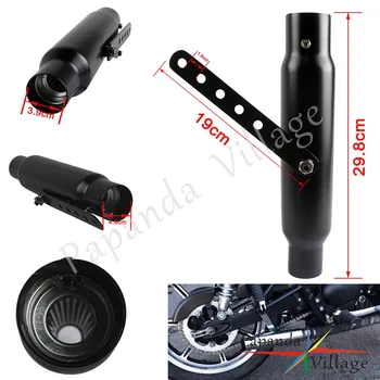 

12" Exhaust Pipe Moto Rear Exhaust Muffler Antiqued Silencer Universal For Harley Cafe Racer Bobber Chopper 1-1/2" 1-3/4" Pipe