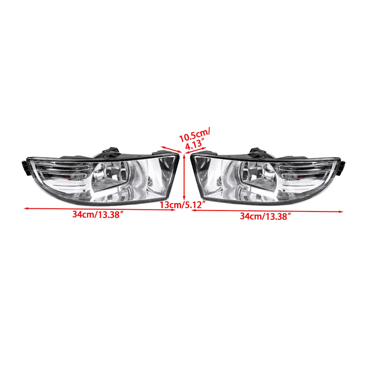 Capa de Lente Clara para Skoda Frente Bumper Lâmpada Luz Octavia a5 a6 Mk2 fl 2009 2010 2011 2020 2x Car Fog 4 Capa de Lente Clara Para Skoda Octavia