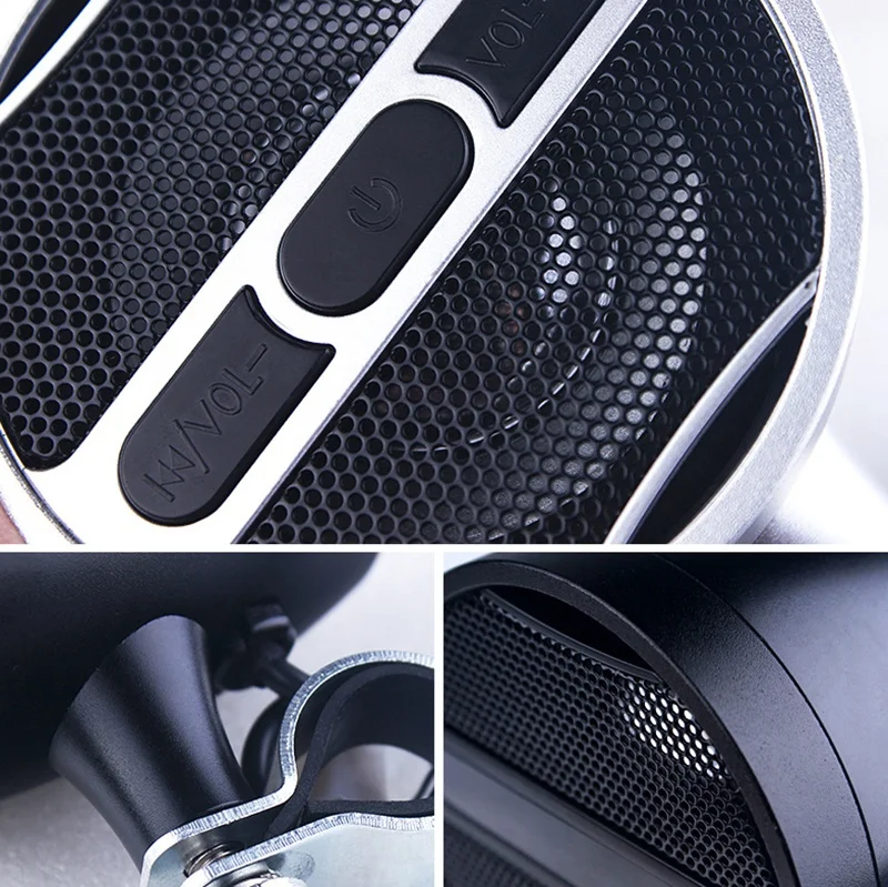 12 В мотоцикл Mp3 Bluetooth аудио полностью металлический Автомобильный руль Аудио электрический автомобиль водонепроницаемый рожок плагин радио коробка