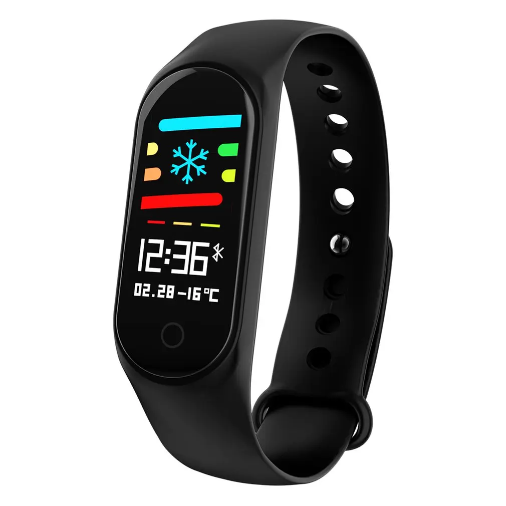 

M3S Bluetooth Smart Wristbands Heart Rate & Blood Pressure Monitoring Wristband With OLED Touch Screen Fitness Tracker men watch