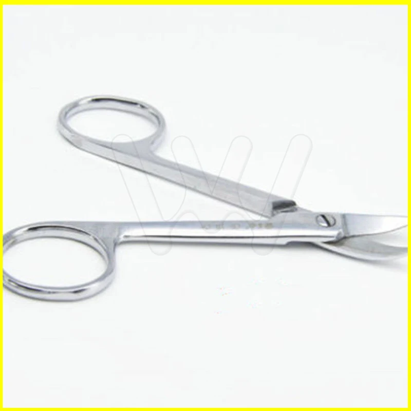 Dental Stainless Steel Metal Crown Scissors Ligature Wire Cutter Curved Tip (2)