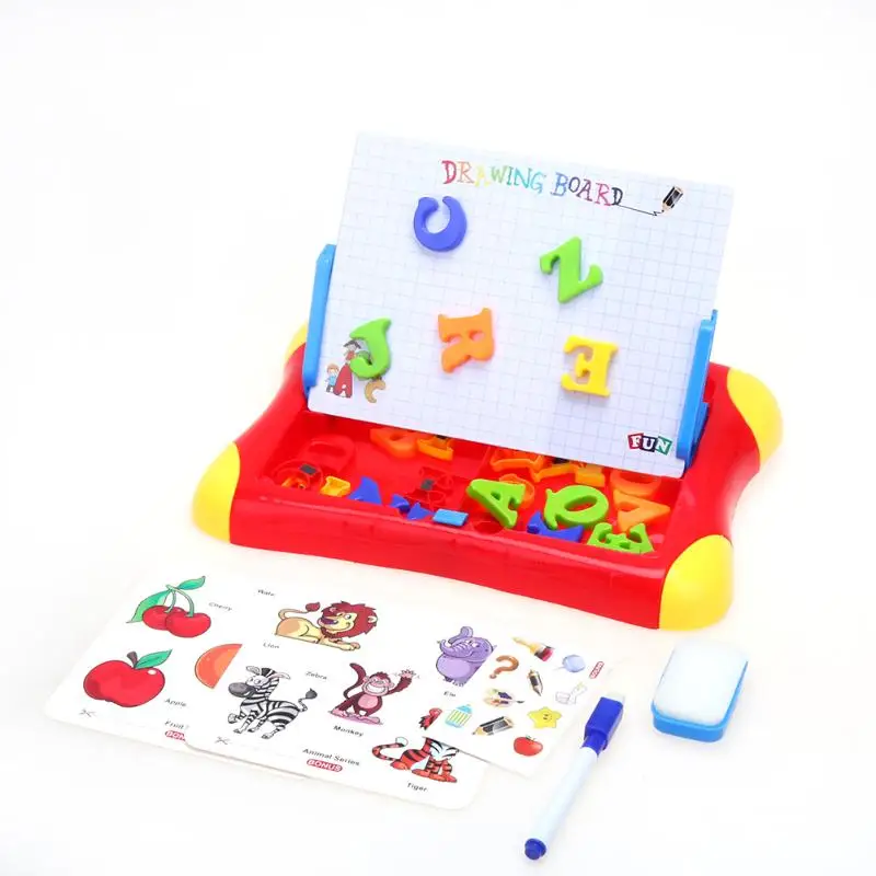 

Kids Drawing Toys Alphabet Magnetic Drawing Board Puzzle Sketch Pad Writing Painting Toy Learning Education Toys for Children