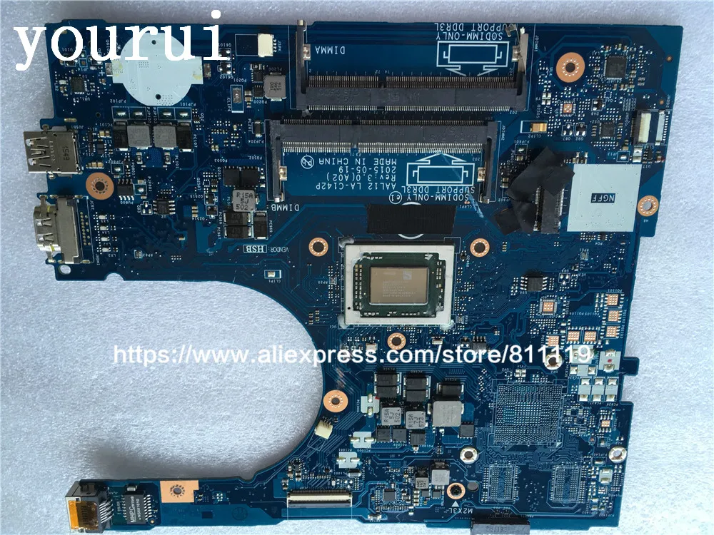 Материнская плата для ноутбука Dell Inspiron 5555 5455 AAL12 LA C142P REV: 3 0 CN 0CD4HR 0CD4HR|Органайзеры