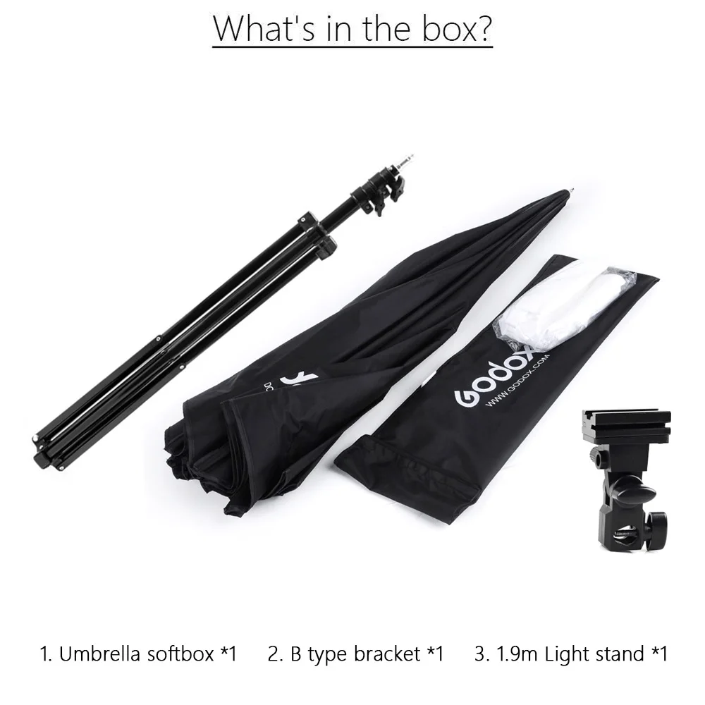  Godox 50*70cm Umbrella Softbox bracket Light Stand kit for Strobe Studio Flash Speedlight Photograp