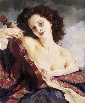 

free shipping classical music girl nue art figure oil painting canvas prints printed on canvas wall art decoration picture