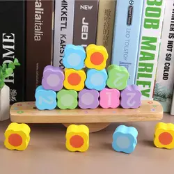 Развивающие деревянные Бисероплетение баланс игра блоки мульти-функция игрушки кучи ворс цвет изучение цифр для детей Дети подарок